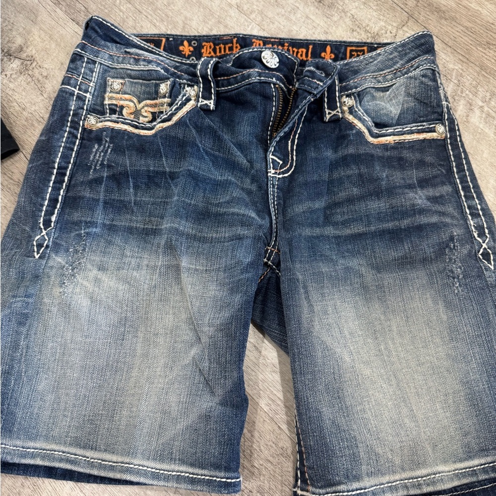 Rock Revival Women's Dark Blue Jean Shorts